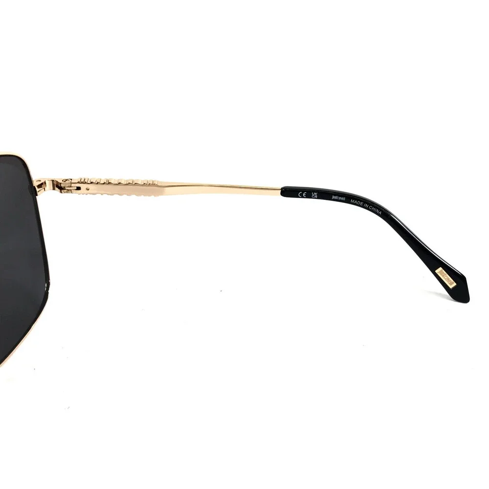 Just Cavalli Sunglasses SJC030K COL.0349 Gold Pilot Frames with Dark Gray Lenses